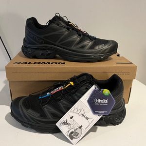 Salomon XT-6 Phantom Black Unisex Women 10.5 Men 9.5